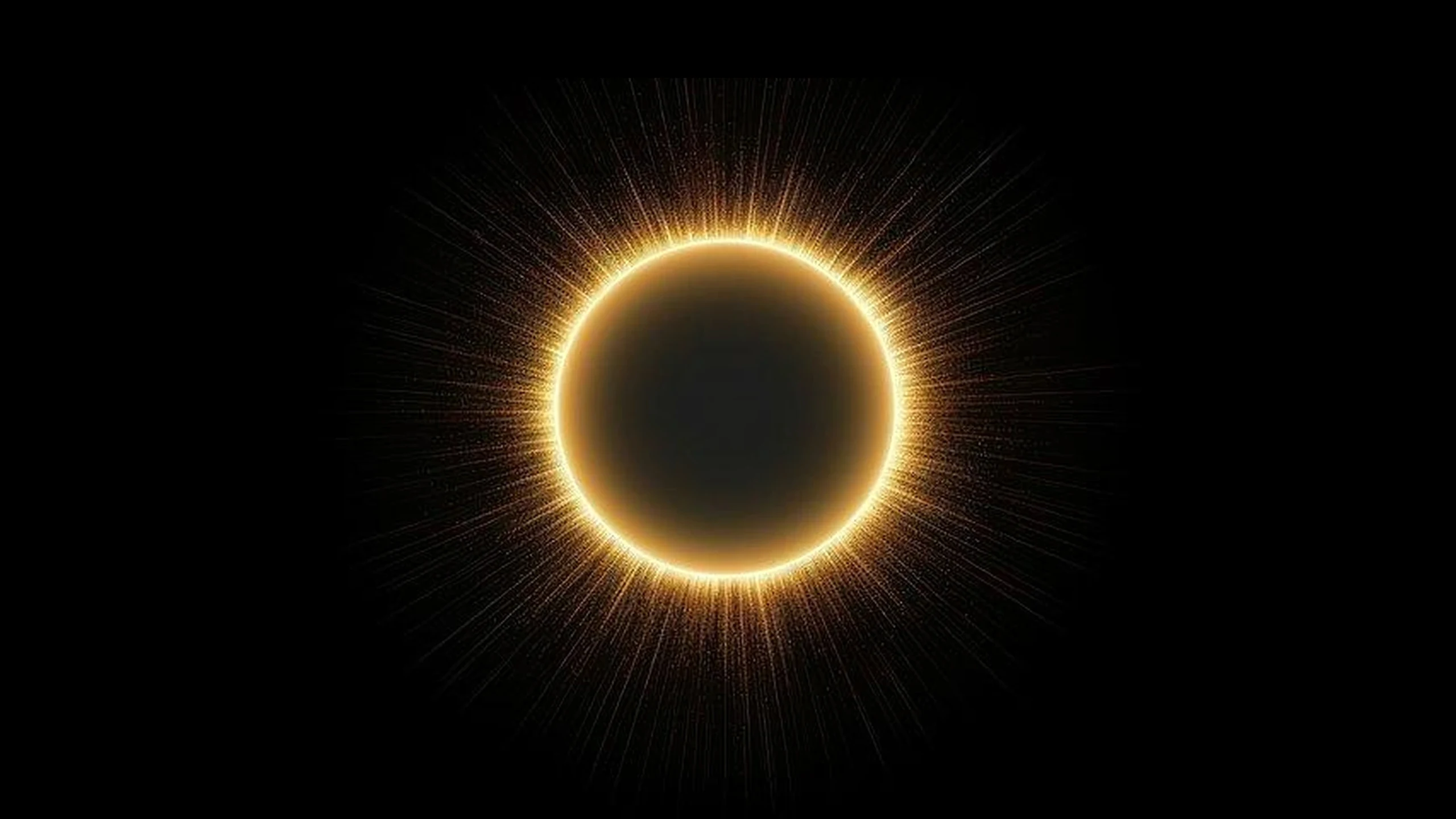Golden solar eclipse representing Satnam Solutions core visual identity Intelligence Guided by Truth.